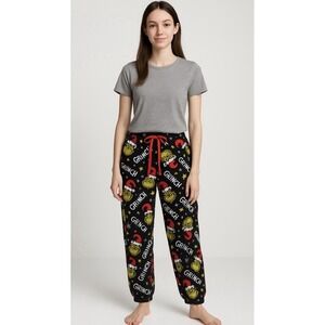 Dr. Seuss The Grinch Who Stole Christmas Plush Pajama Pants Youth SZ M 14 Yrs